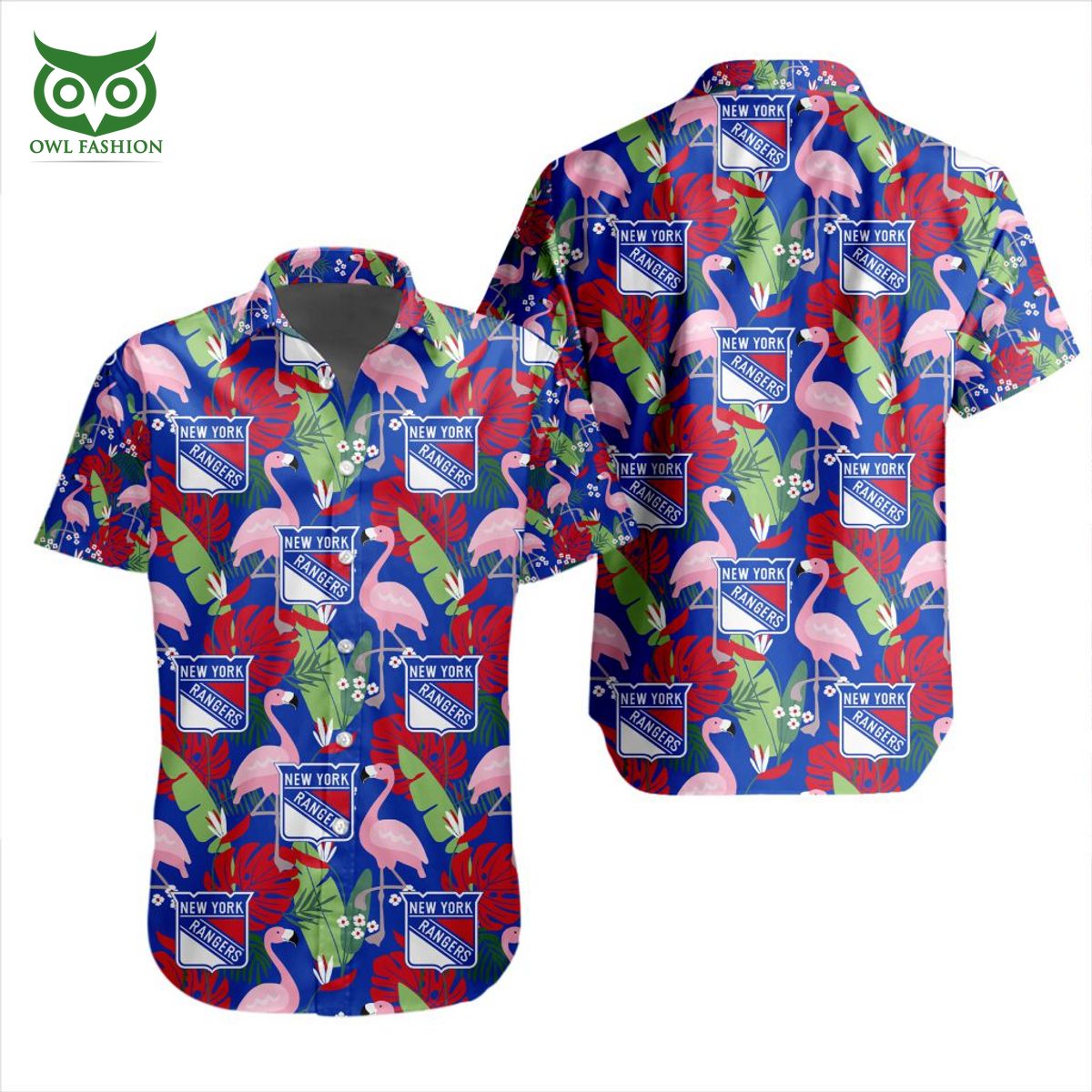 New York Rangers NHL Hockey Team Hawaiian Shirt