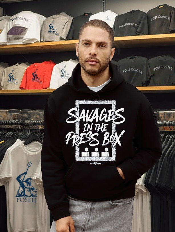New York Yankees Savages In The Press Box T-shirt