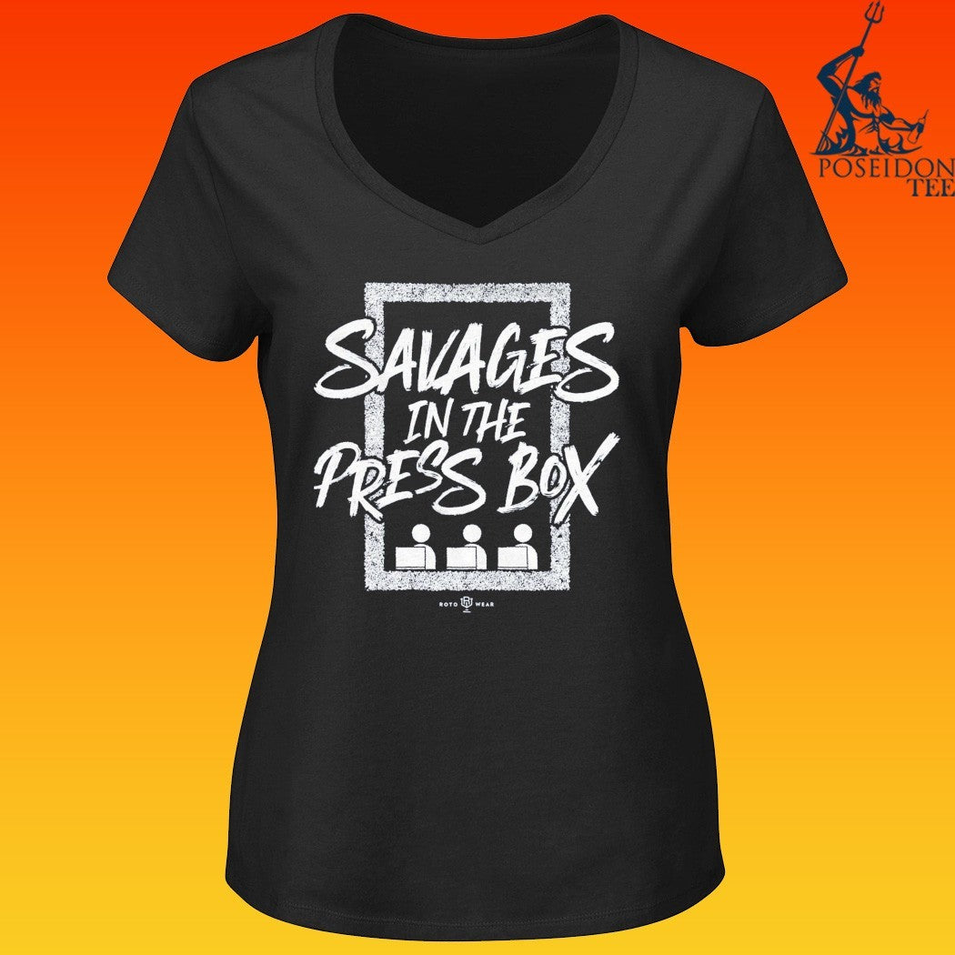 New York Yankees Savages In The Press Box T-shirt