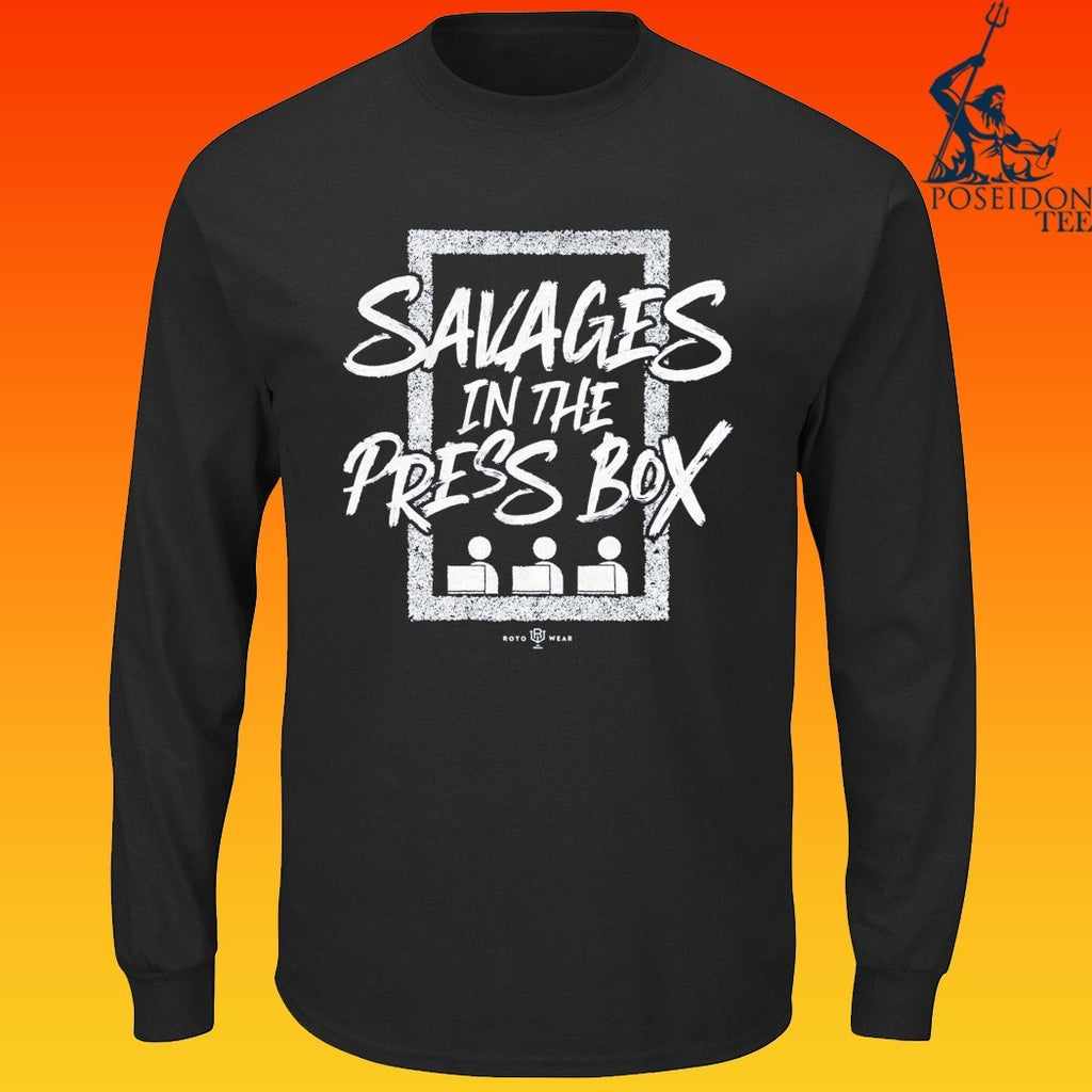 New York Yankees Savages In The Press Box T-shirt