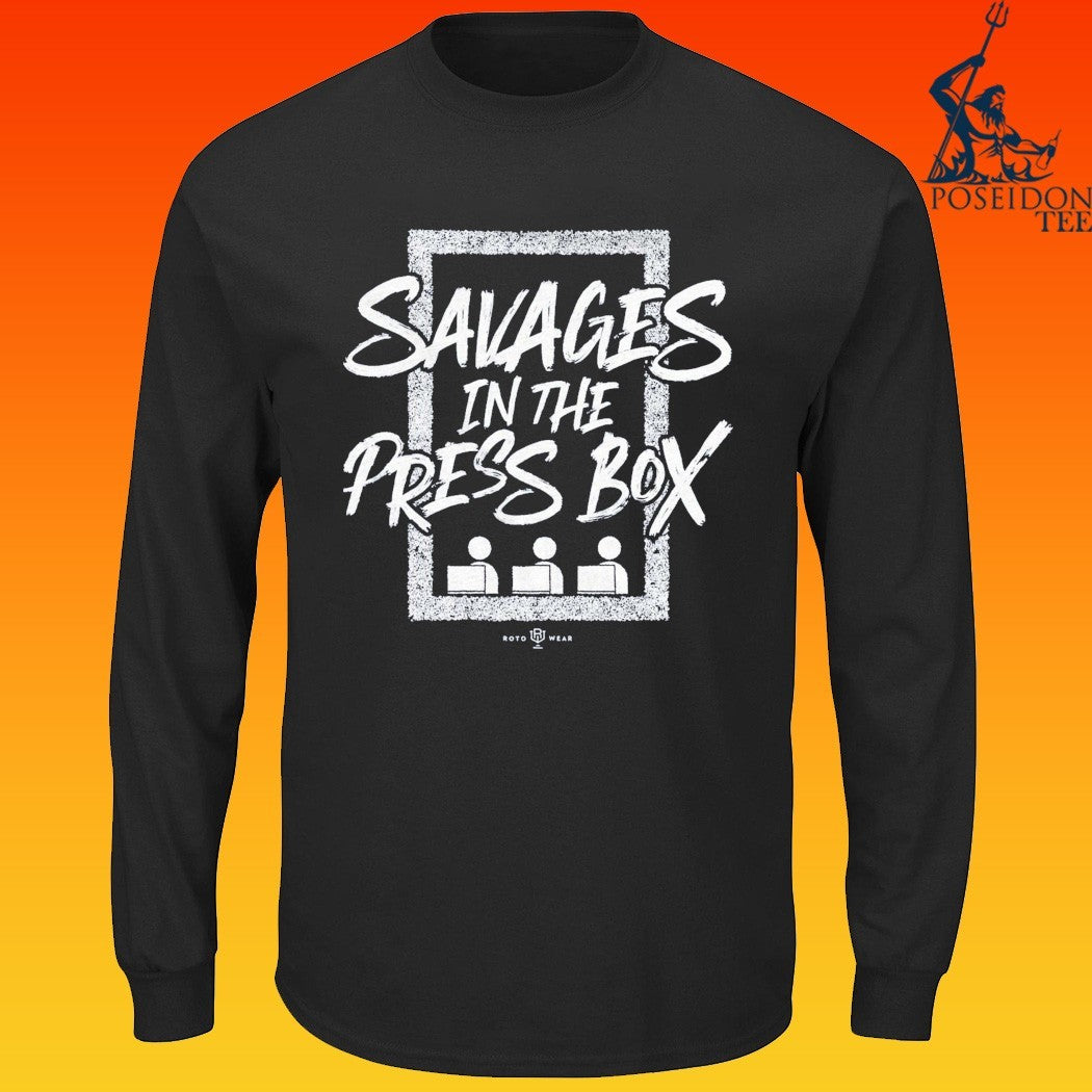 New York Yankees Savages In The Press Box T-shirt
