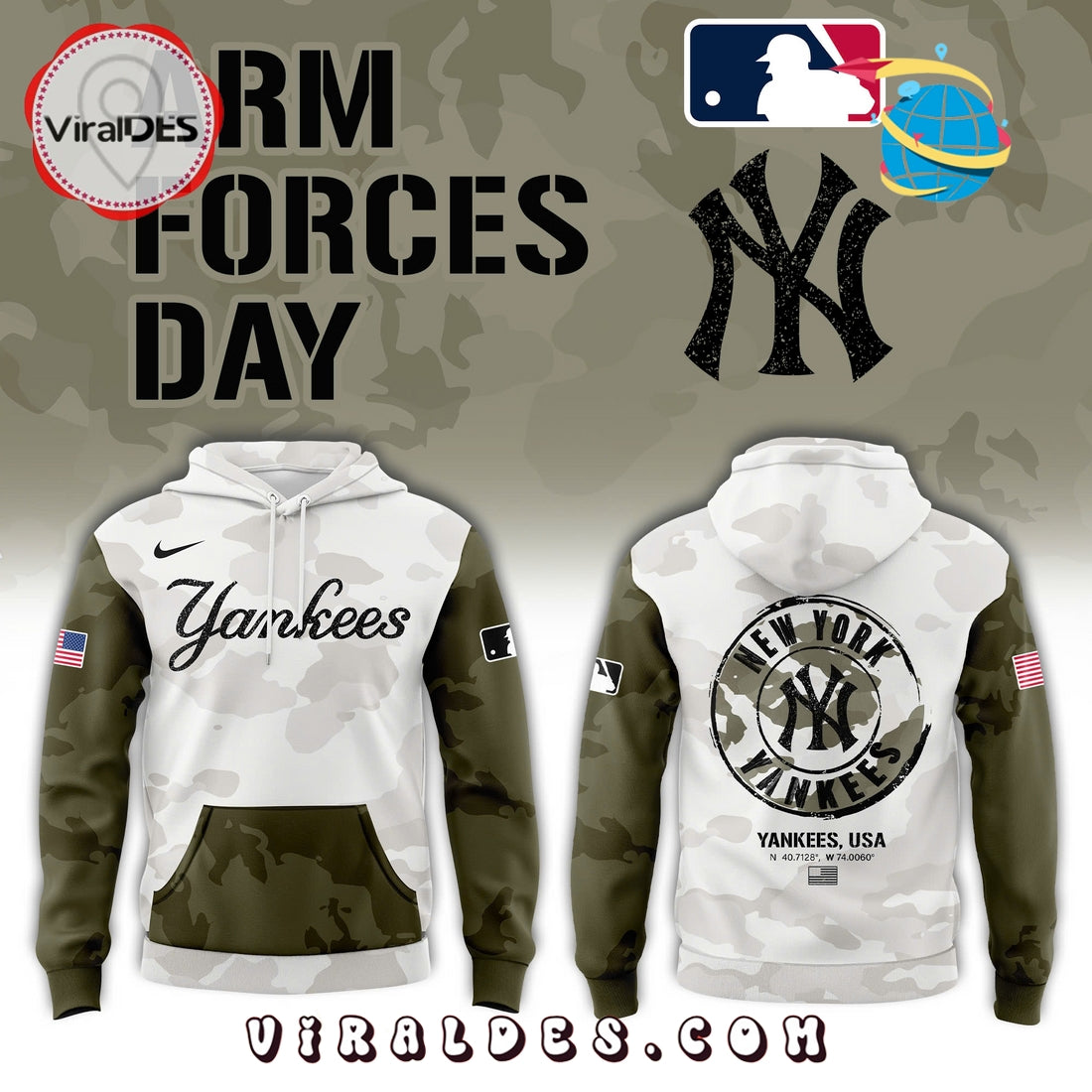 New York Yankees x Arm Forces Hoodie, Long Pants 2025