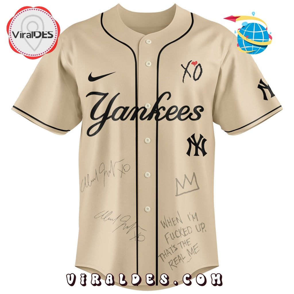 New York Yankees x The Weeknd After Hours Til Dawn Baseball Jersey