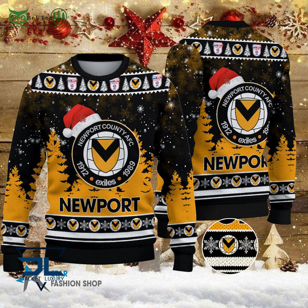 Newport County EFL English Football League Champions Ugly Sweater