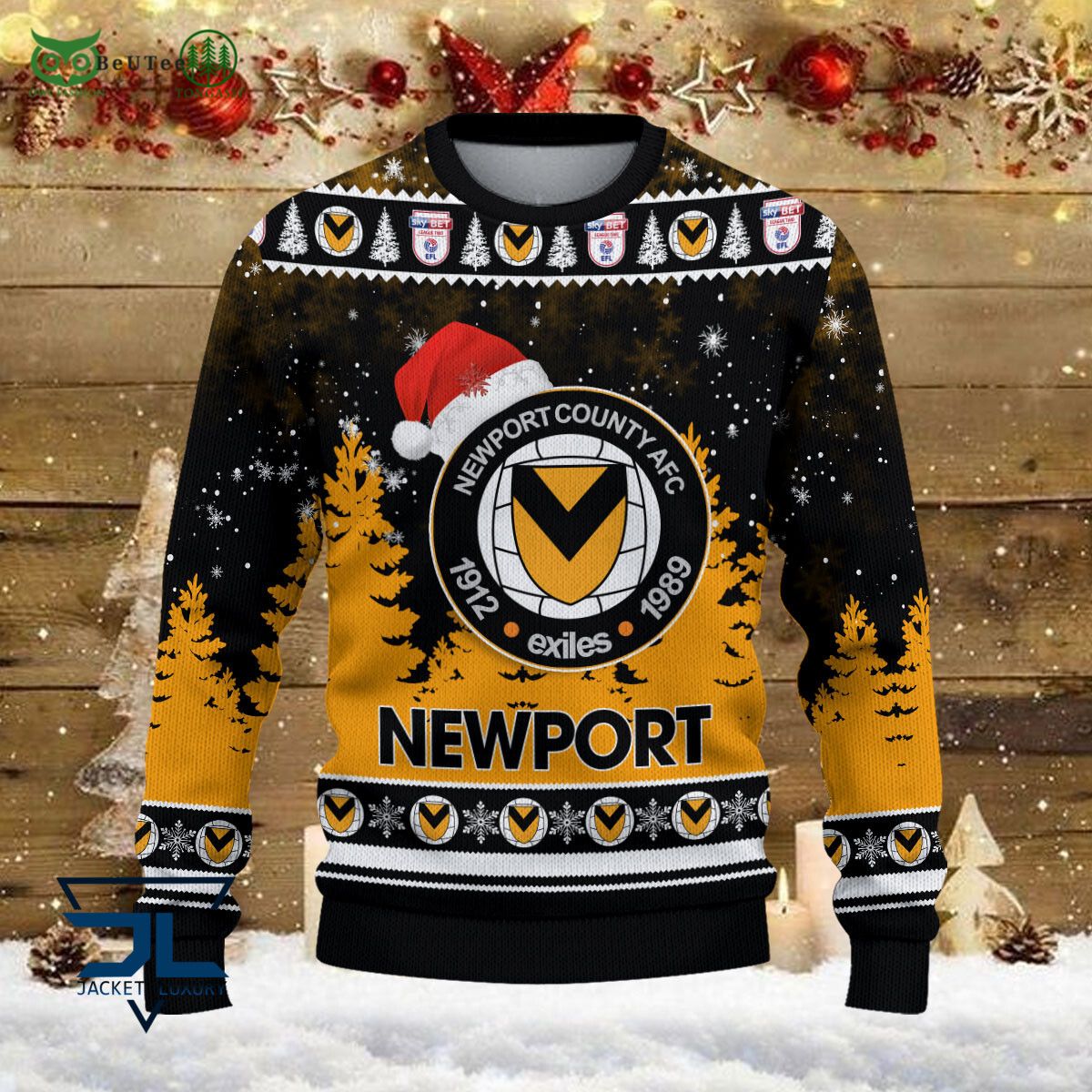 Newport County EFL English Football League Champions Ugly Sweater