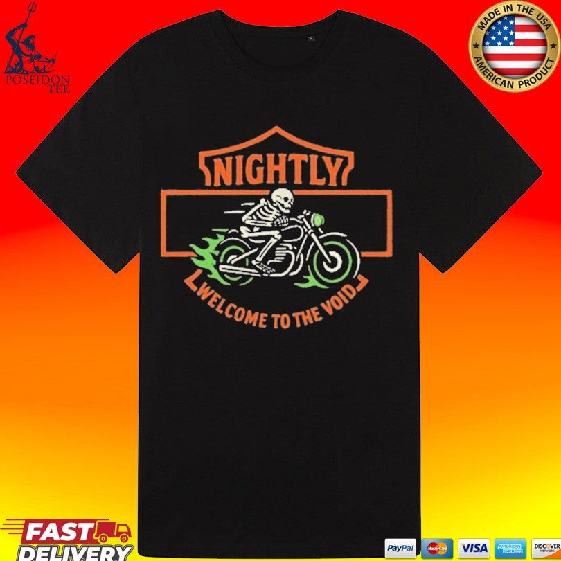Nightly Into The Void Motorcycle Pepper T-shirt