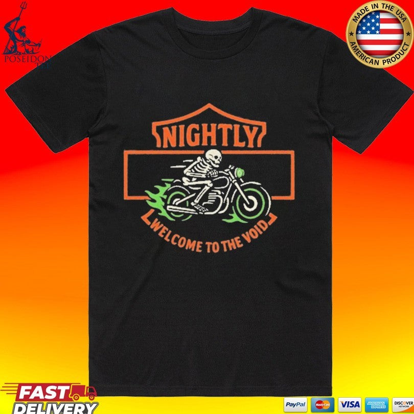 Nightly Into The Void Motorcycle Pepper T-shirt