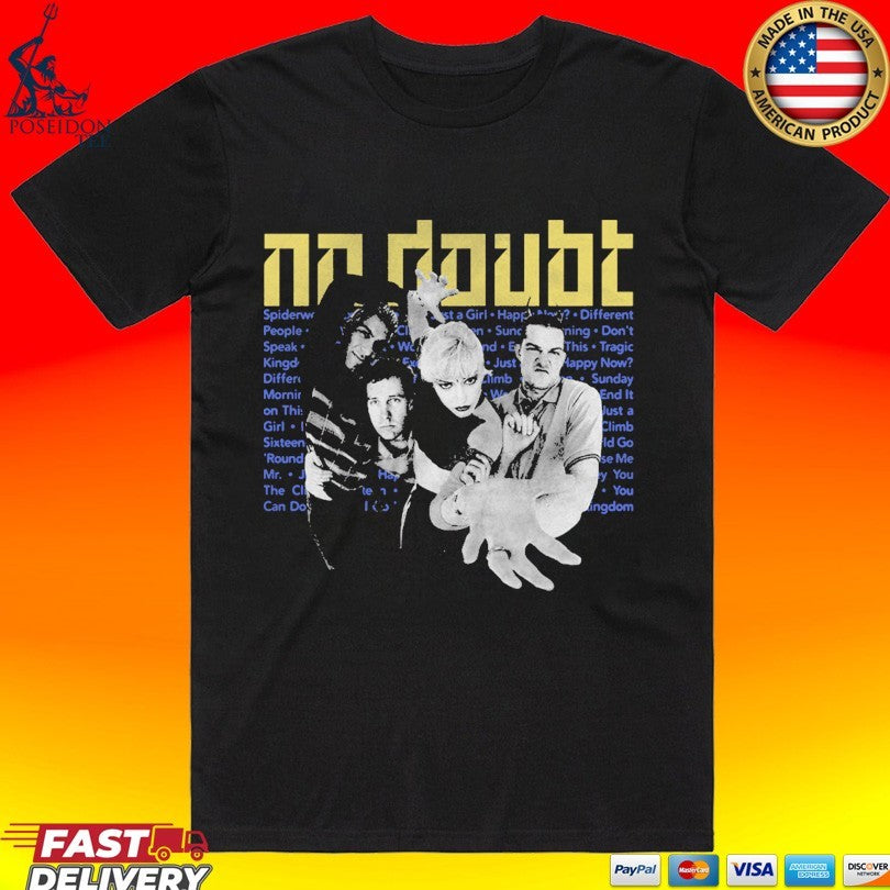 No Doubt Tragic Kingdom Tracklist T-shirt
