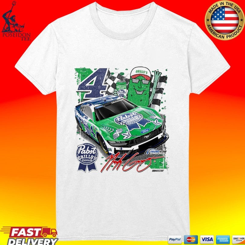Noah Gragson Front Row Motorsports #4 Pbr Grillo’s Pickles T-shirt