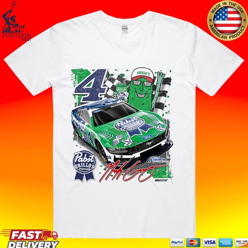 Noah Gragson Front Row Motorsports #4 Pbr Grillo’s Pickles T-shirt