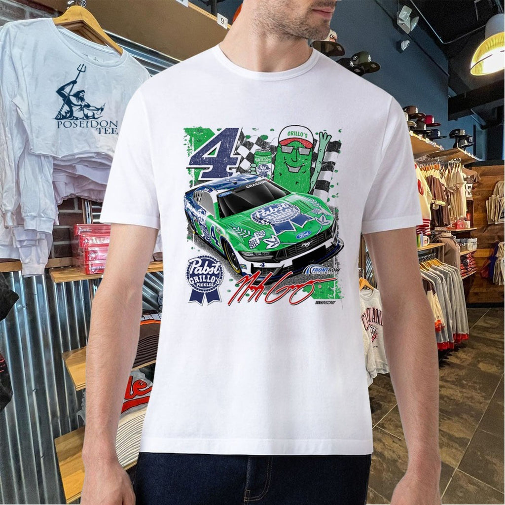 Noah Gragson Front Row Motorsports #4 Pbr Grillo’s Pickles T-shirt