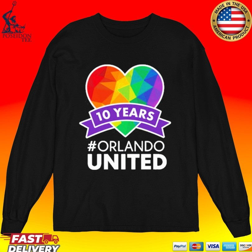 Noah Kahan 10 Years Orlando United Pride T-shirt