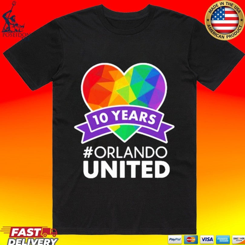 Noah Kahan 10 Years Orlando United Pride T-shirt