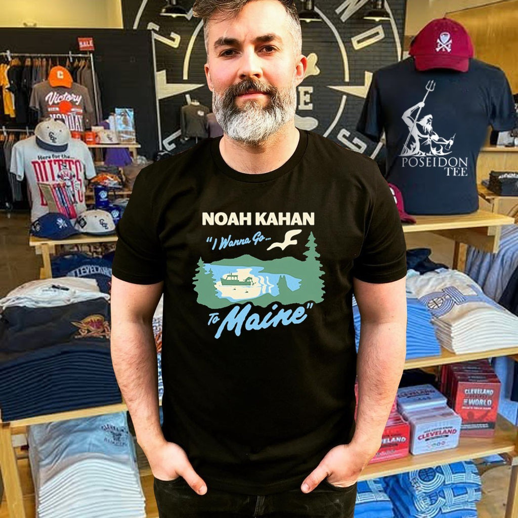 Noah Kahan I Wanna Go To Maine Fishing T-shirt