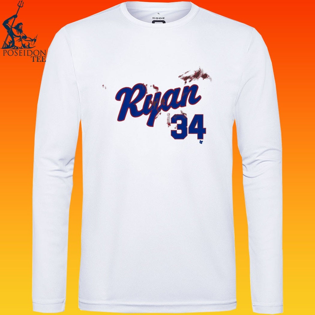 Nolan Ryan 34 Bloody T-shirt