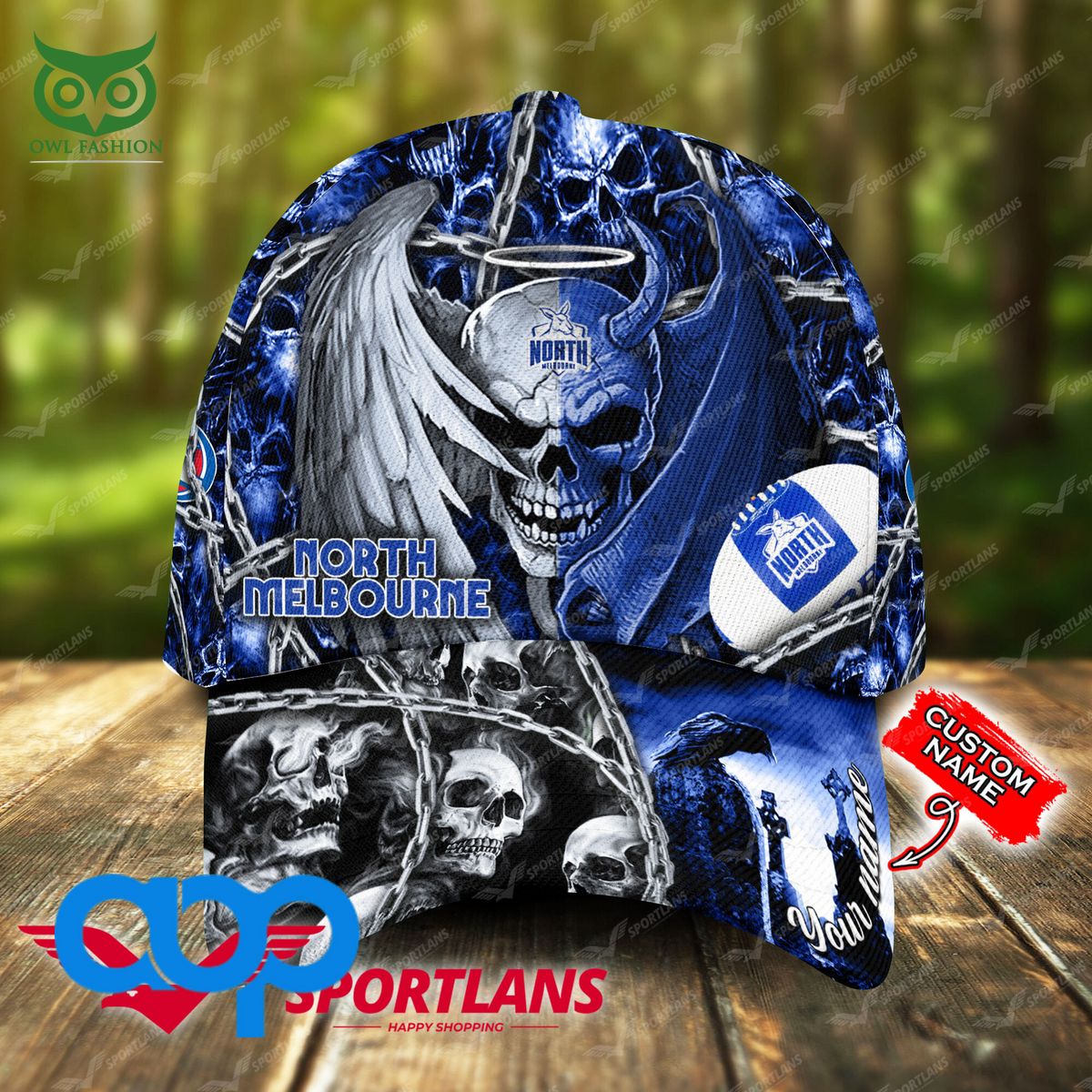 North Melbourne Football Club AFL Personalized 3D Printed Cap