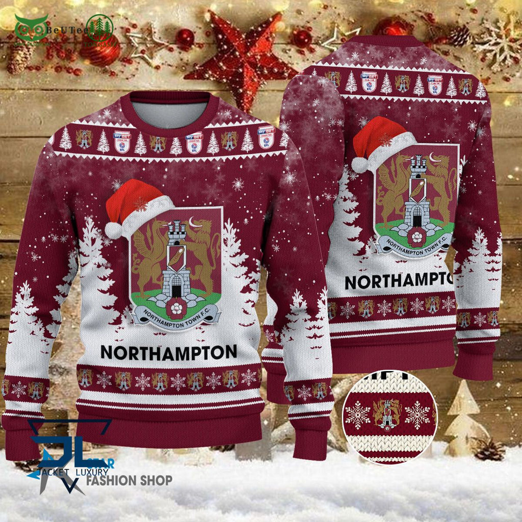 Northampton Town F.C EFL English Football League Premium Ugly Sweater