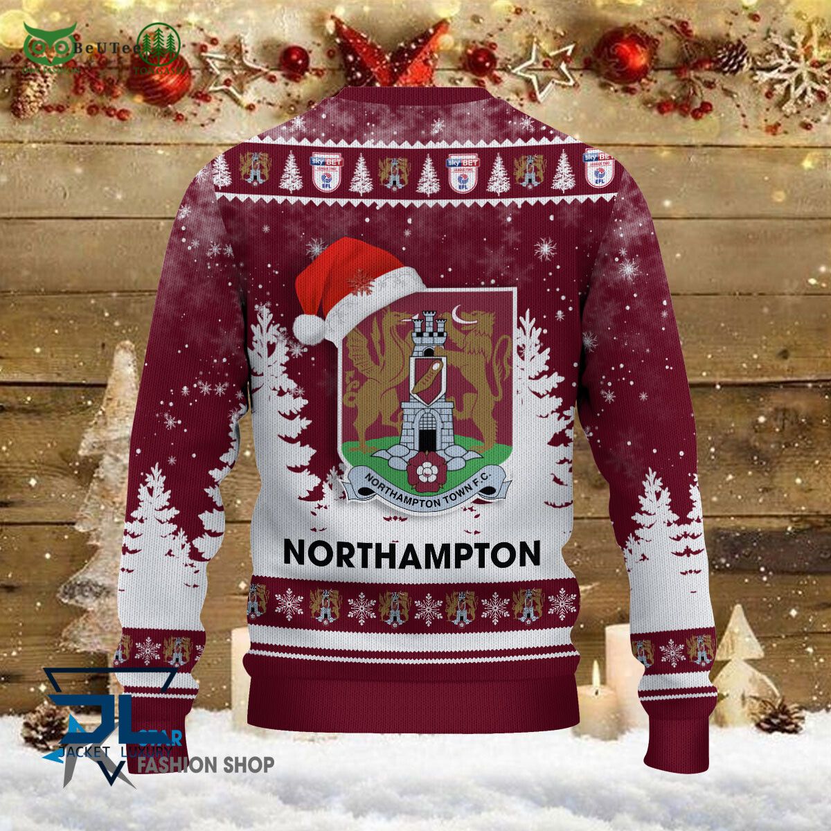 Northampton Town F.C EFL English Football League Premium Ugly Sweater