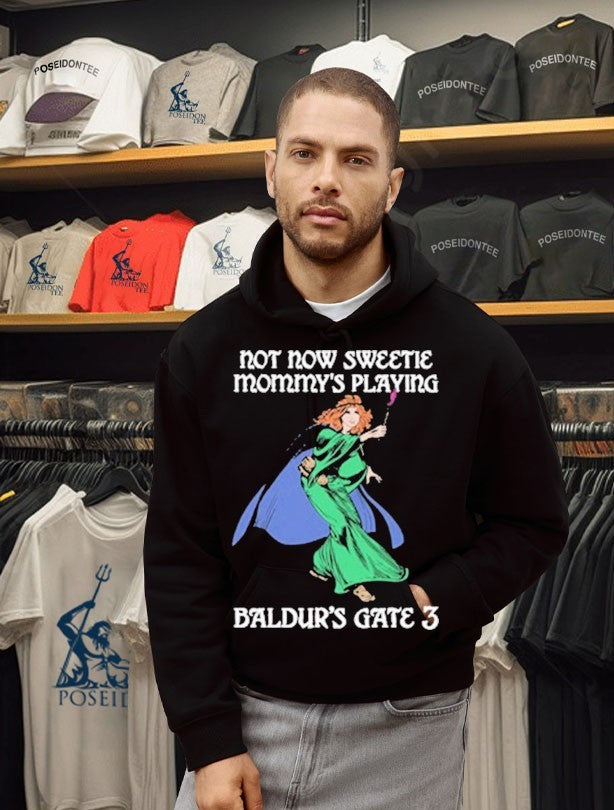 Not Now Sweetie Mommy’s Playing Baldur’s Gate 3 Game 3 T-shirt
