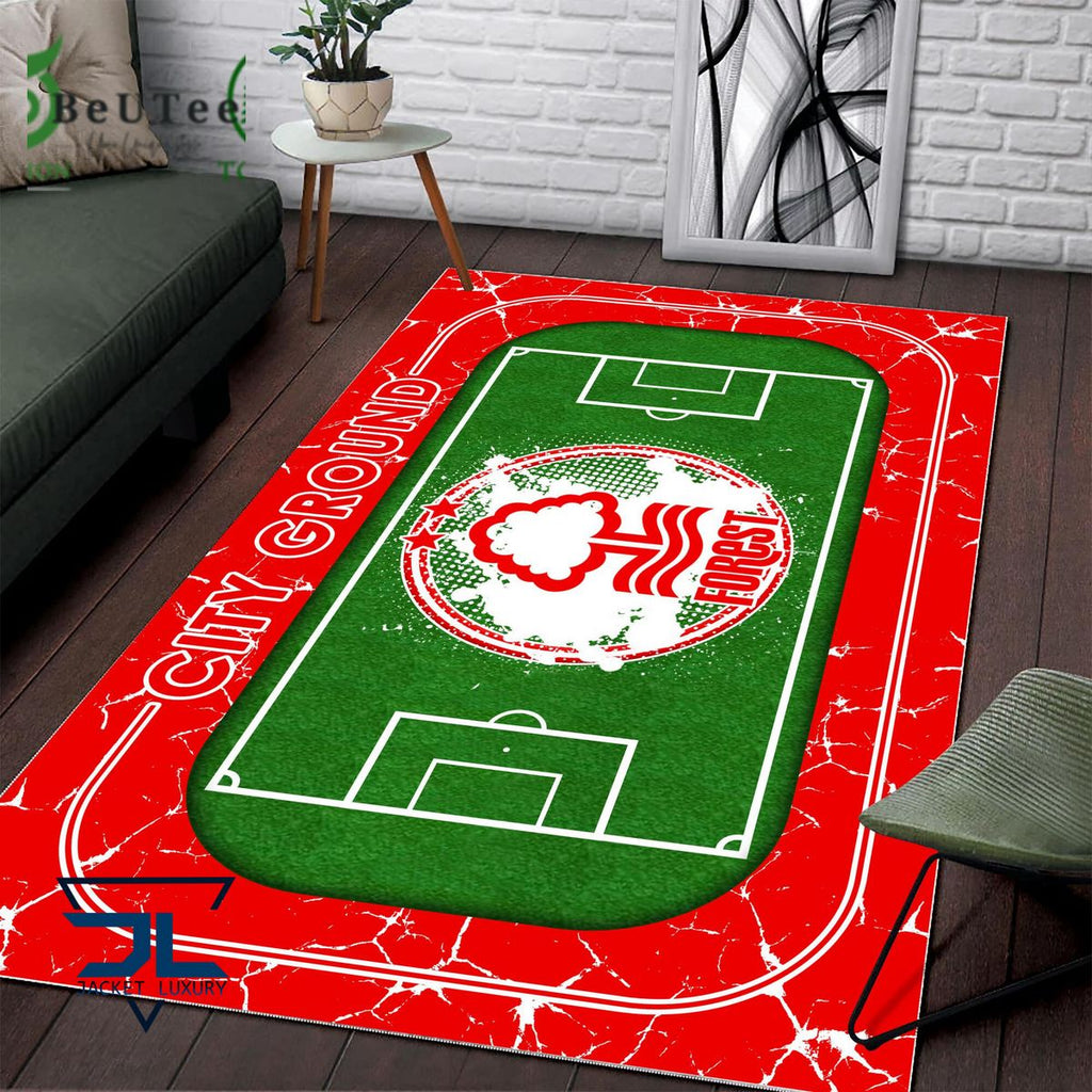 Nottingham Forest FC Premier League Football Team Carpet Rug