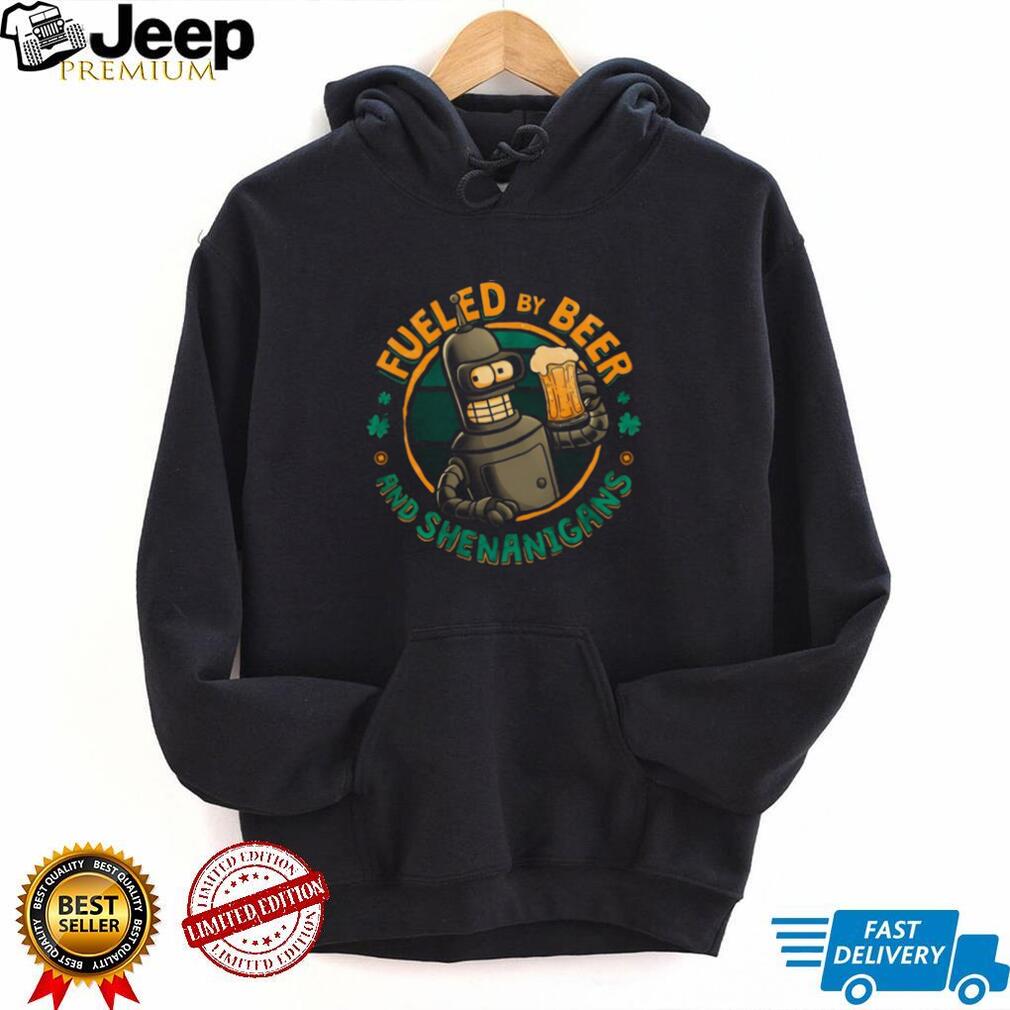 Fueled by Beer and Shenanigans Bender Futurama Fan T Shirt