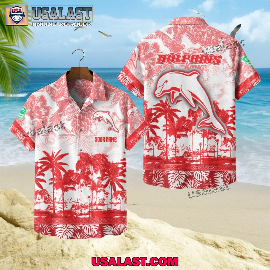 NRL Dolphins Tropical Summer Hawaiian Shirt