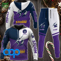 NRL Melbourne Storm Football Team Personalized 3D Hoodie Sweatpants