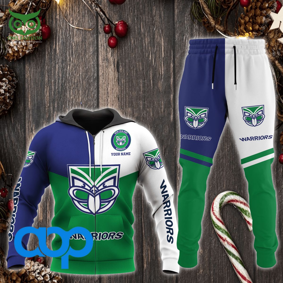 NRL New Zealand Warriors Football Team Personalized 3D Hoodie Sweatpants