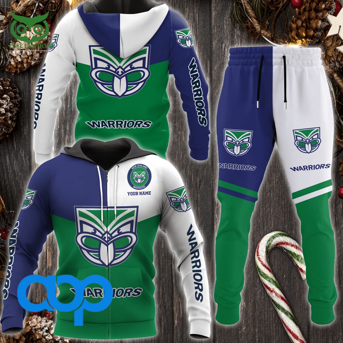 NRL New Zealand Warriors Football Team Personalized 3D Hoodie Sweatpants