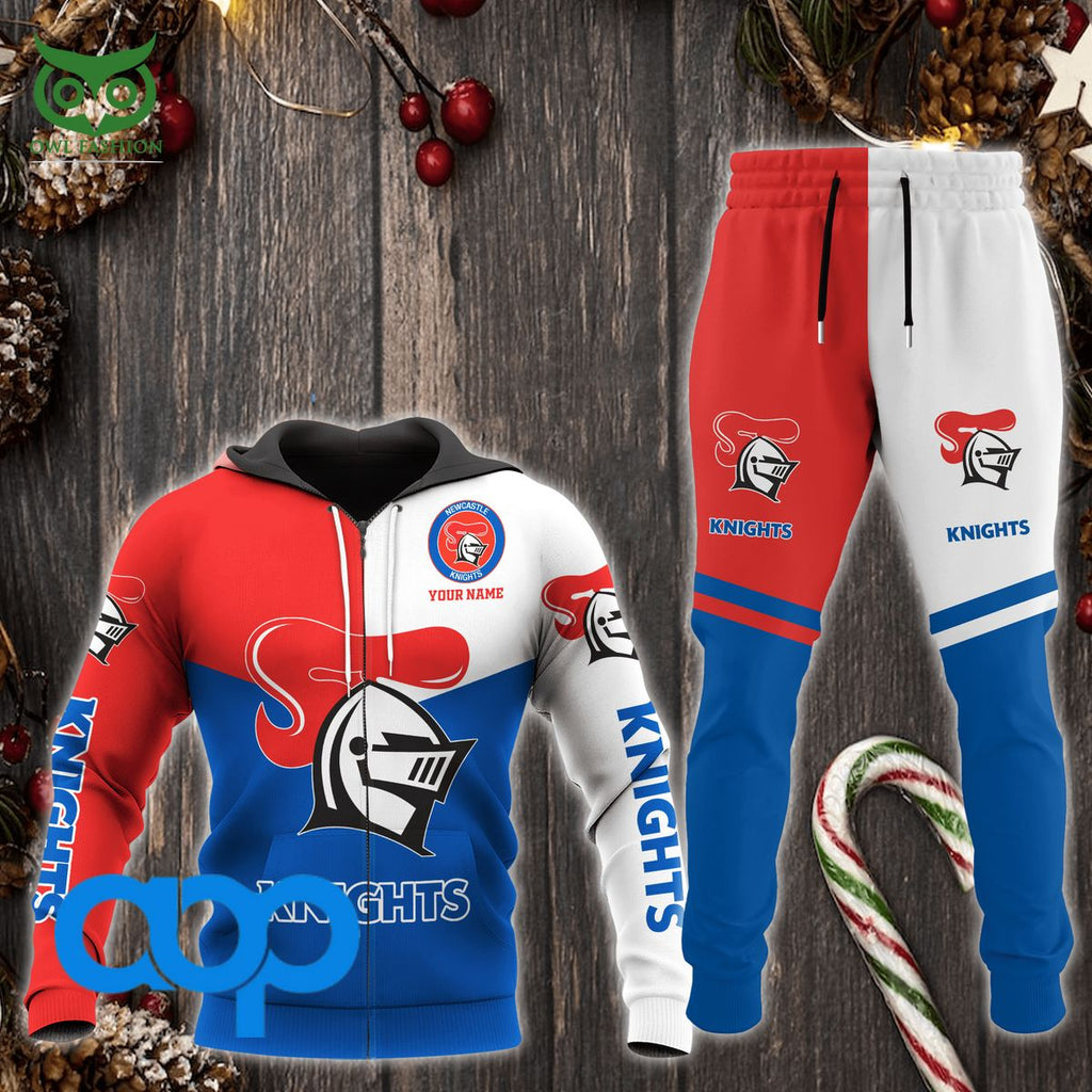 NRL Newcastle Knights Football Team Personalized 3D Hoodie Sweatpants