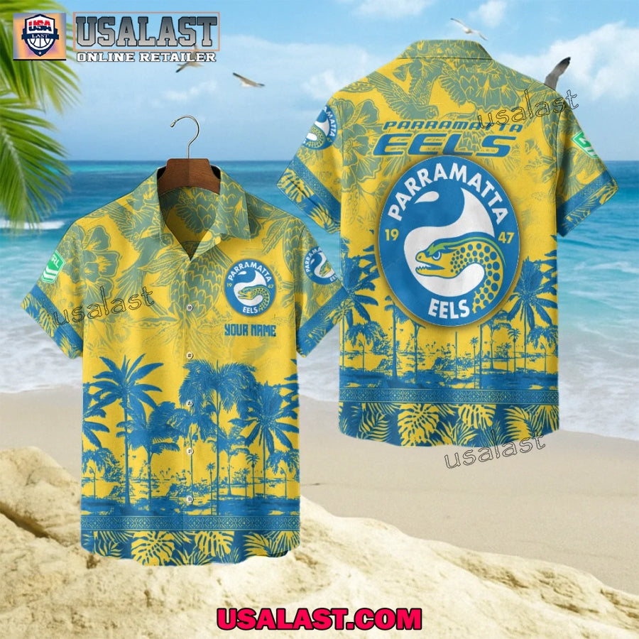 NRL Parramatta Eels Tropical Summer Hawaiian Shirt