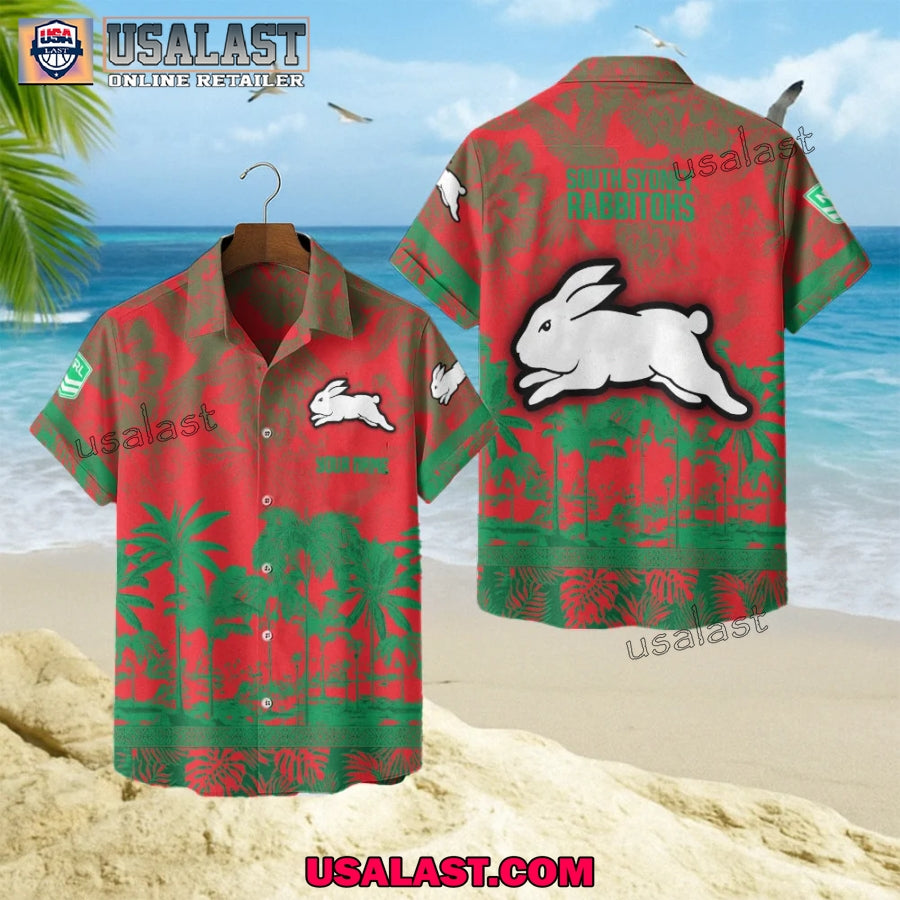 NRL South Sydney Rabbitohs Tropical Summer Hawaiian Shirt