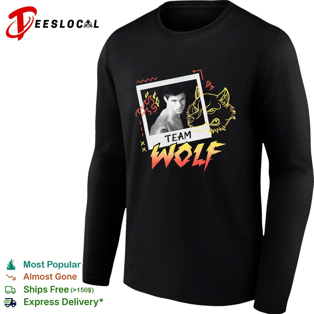Team Wolf Twilight shirtless werewolf polaroid drawing shirt