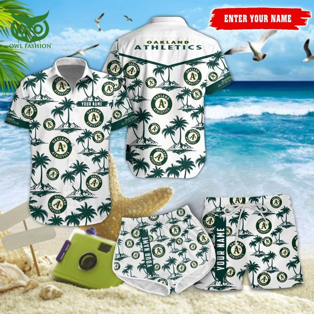 Oakland Athletics MLB Coconut Hawaiian Shirt Shorts