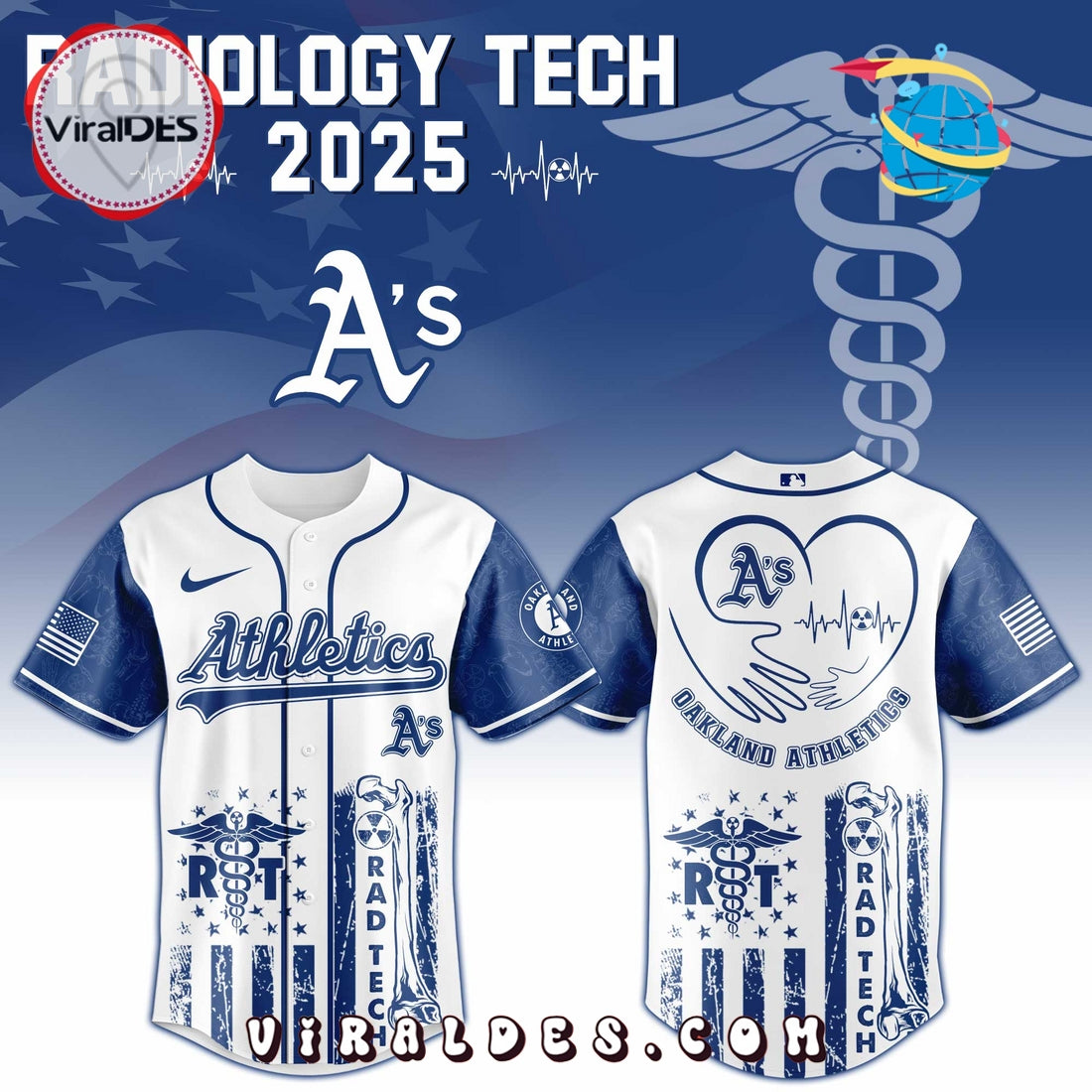 Oakland Athletics MLB x Radiology Tech Night 2025 Jersey