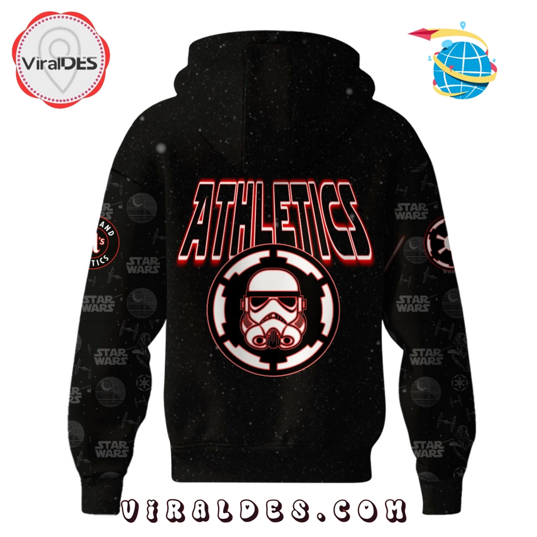Oakland Athletics MLB x Star War Night Hoodie, Jogger, Cap