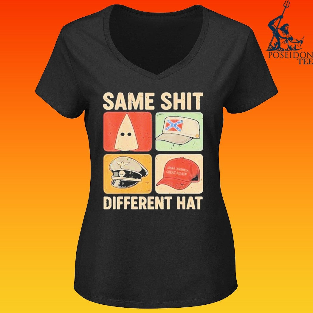 Same Shit Different Hat Ku Klux Klan Modern Display Of The Confederate Battle Flag Police Make American Great Again Maga T-T-shirts