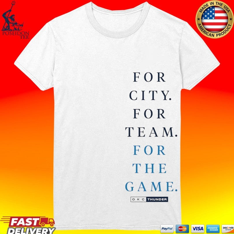 Okc Thunder Iog 2026 Playoffs For The Game T-shirt