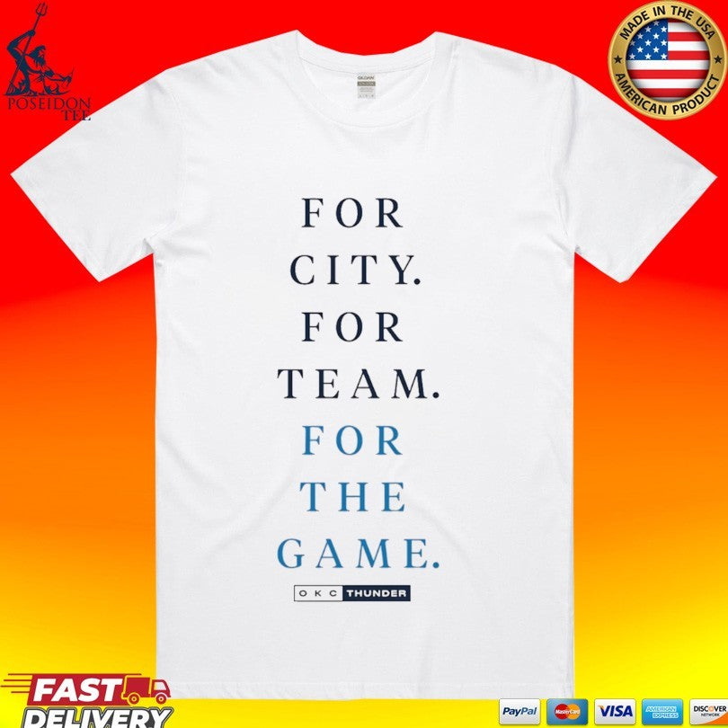 Okc Thunder Iog 2026 Playoffs For The Game T-shirt