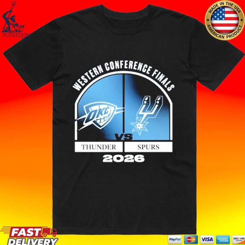 Okc Thunder Okc Thunder Iog 2026 Western Conference Finals Match Up T-shirt