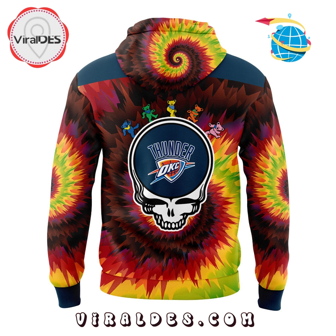 Oklahoma City 2025 Thunder Grateful Dead Night Hoodie