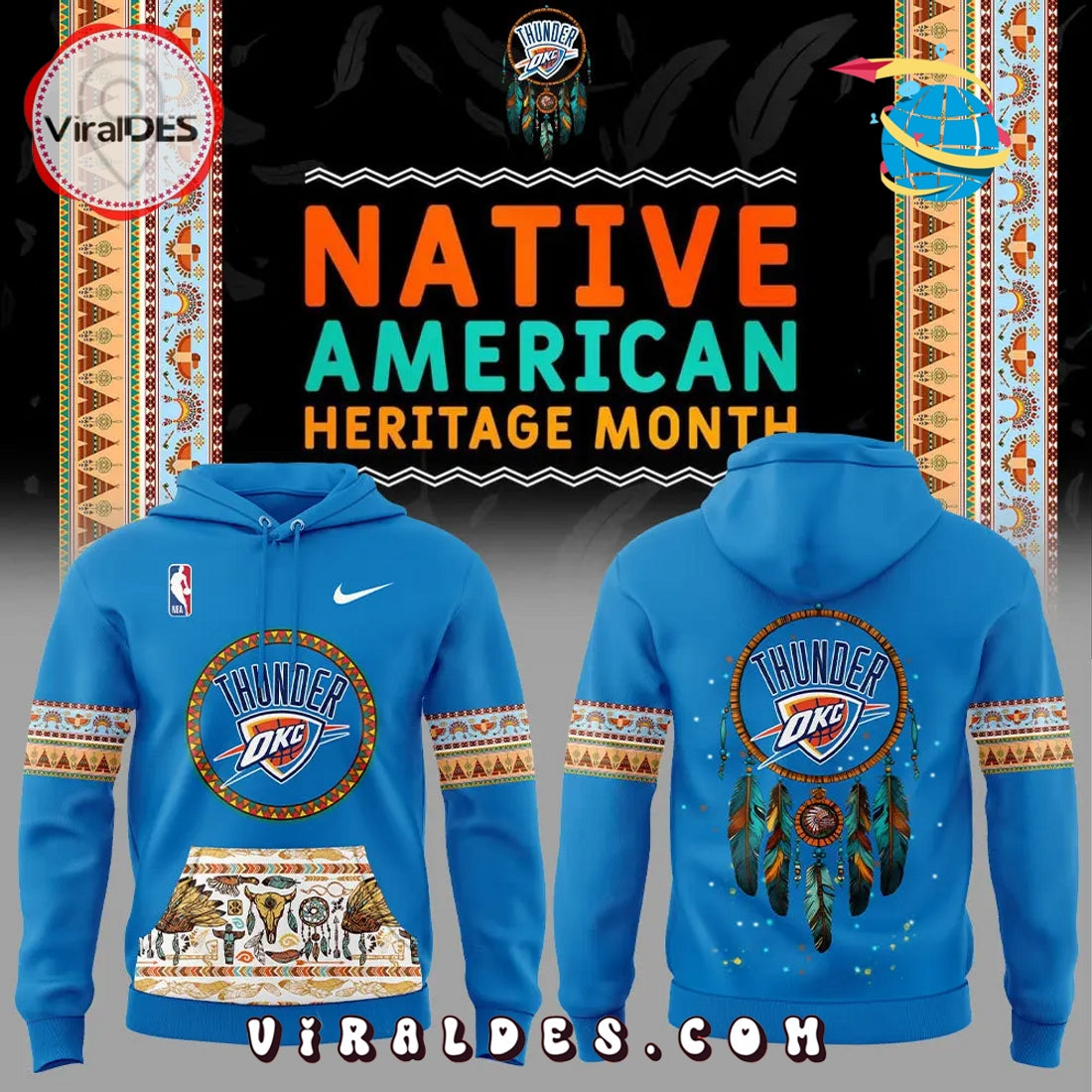 Oklahoma City Thunder Native American Heritage Hoodie