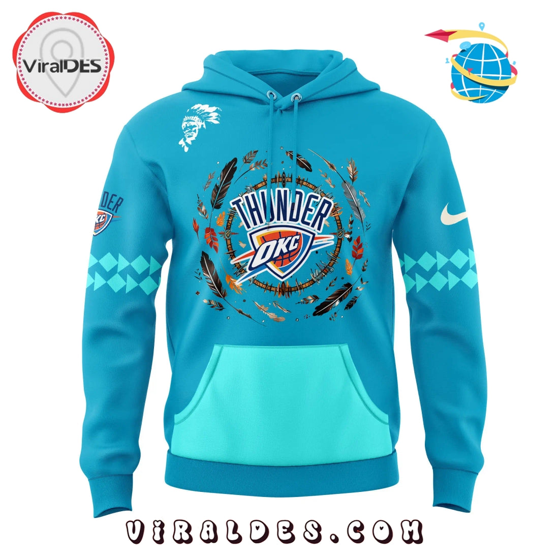 Oklahoma City Thunder Native American Heritage Month Hoodie