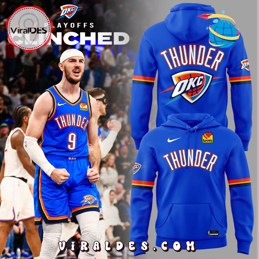 Oklahoma City Thunder Playoffs Clinched Swingman Hoodie