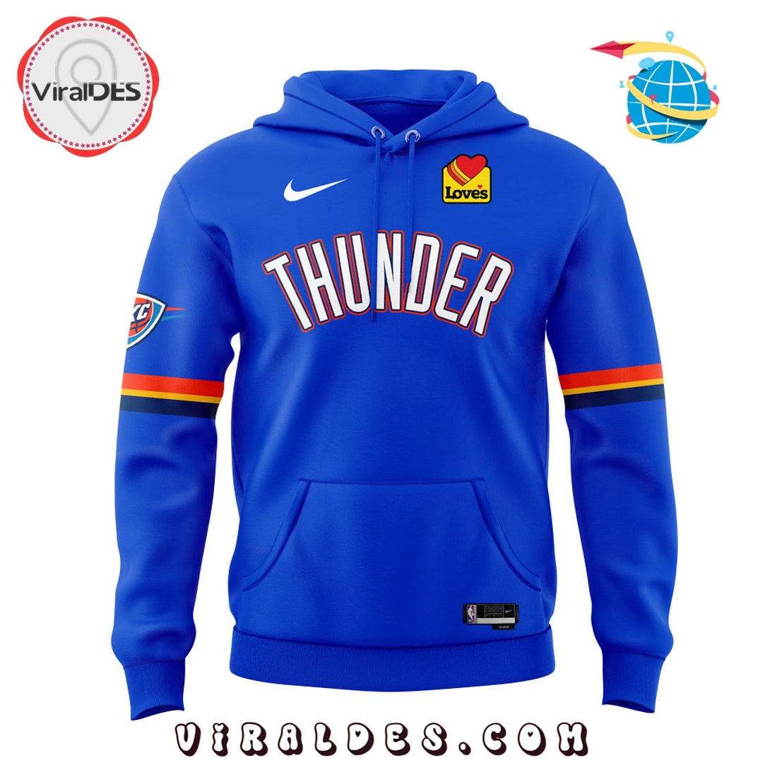 Oklahoma City Thunder Playoffs Clinched Swingman Hoodie