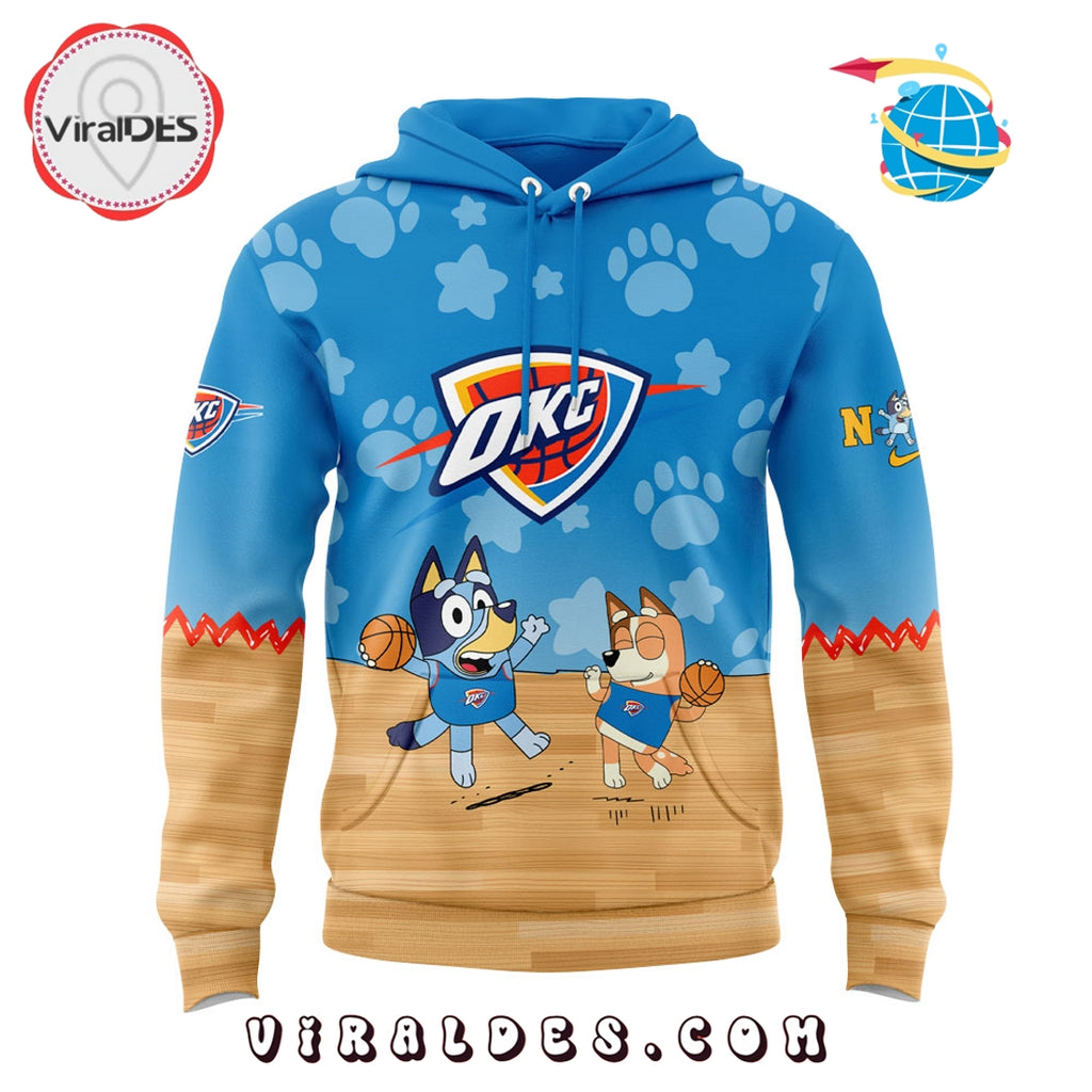 Oklahoma City Thunder x Bluey And Bingo Hoodie