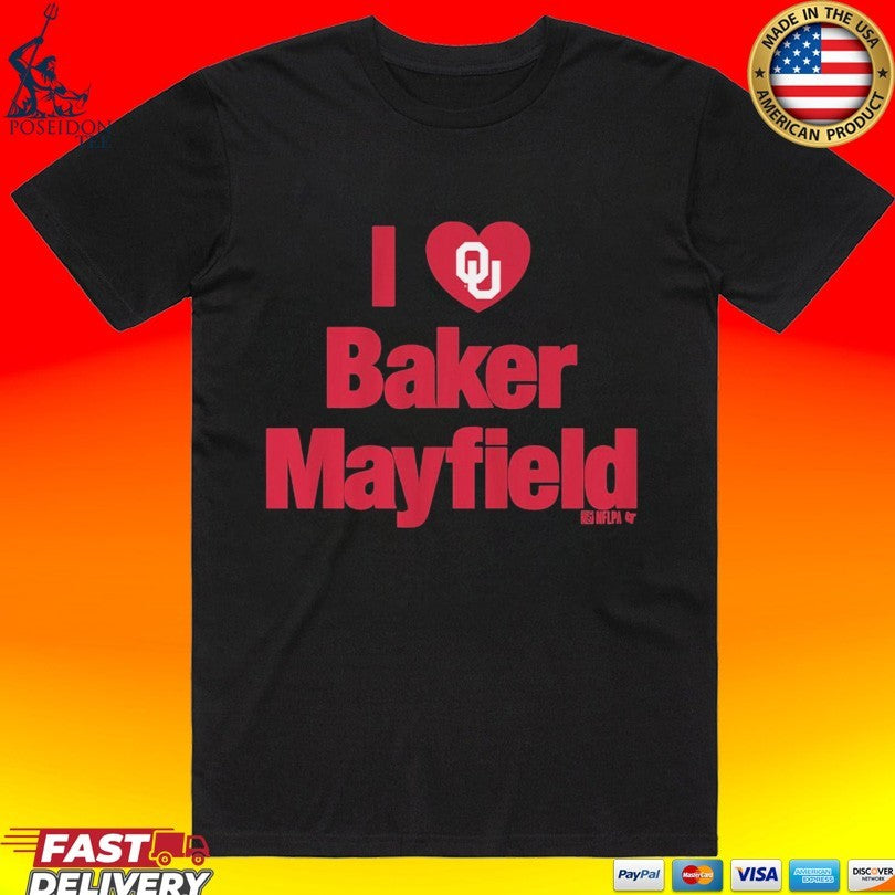 Oklahoma Football I Heart Baker Mayfield T-shirt