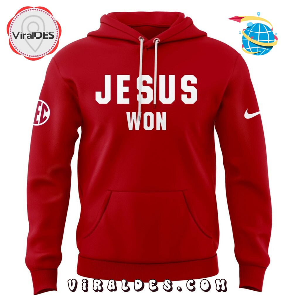 Oklahoma Sooners Football Jesus Won Hoodie