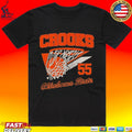 Oklahoma State Basketball Audi Crooks Retro Swish T-shirt