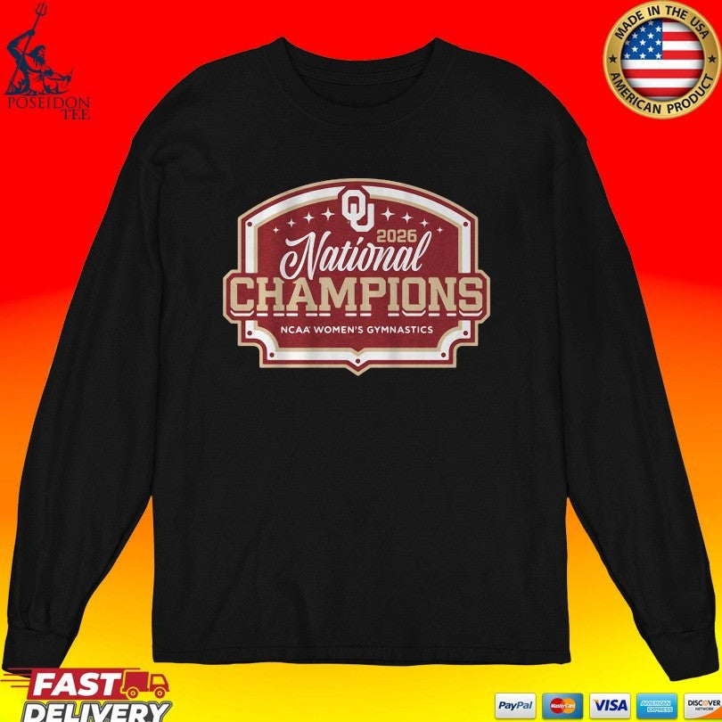 Oklahoma Women’s Gymnastics 2026 National Champions T-shirt